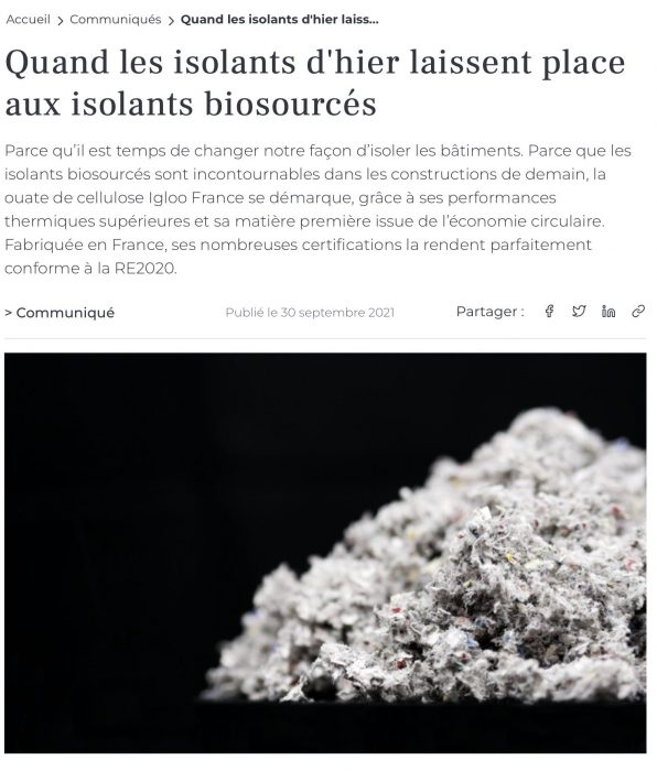 Batiweb-Igloo-France-Cellulose